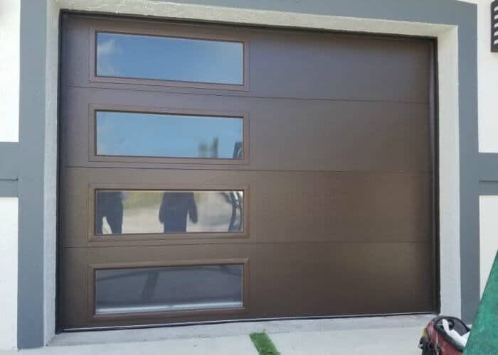 modern steel garage doors